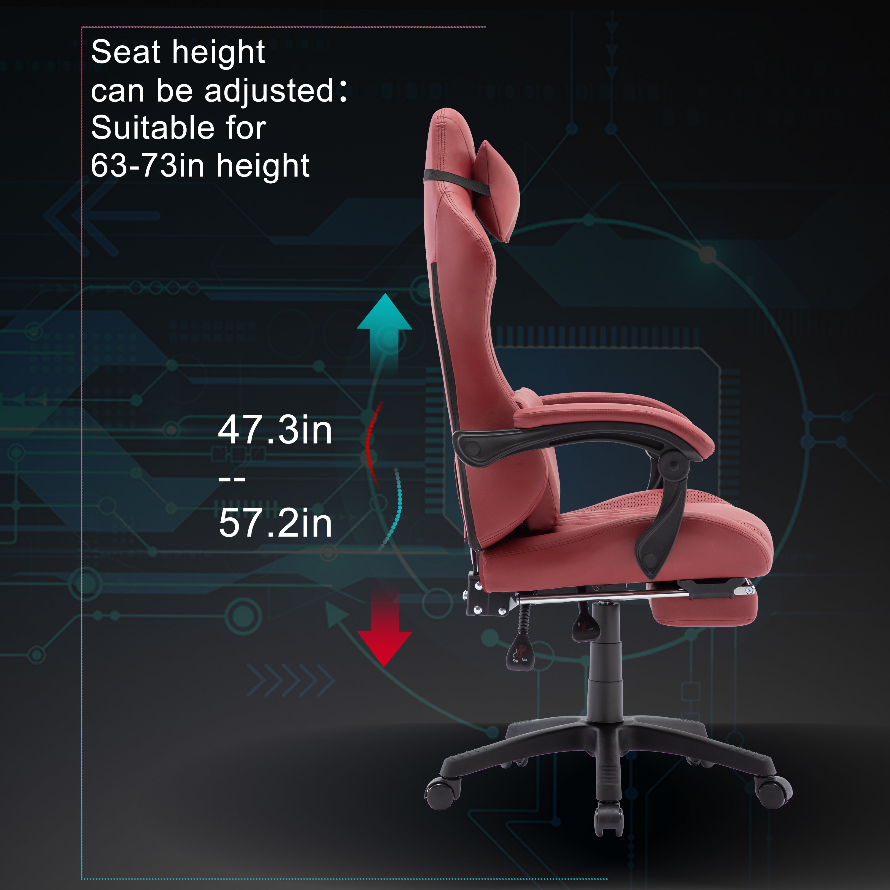 504 Series Gaming  Office Chair with Massage