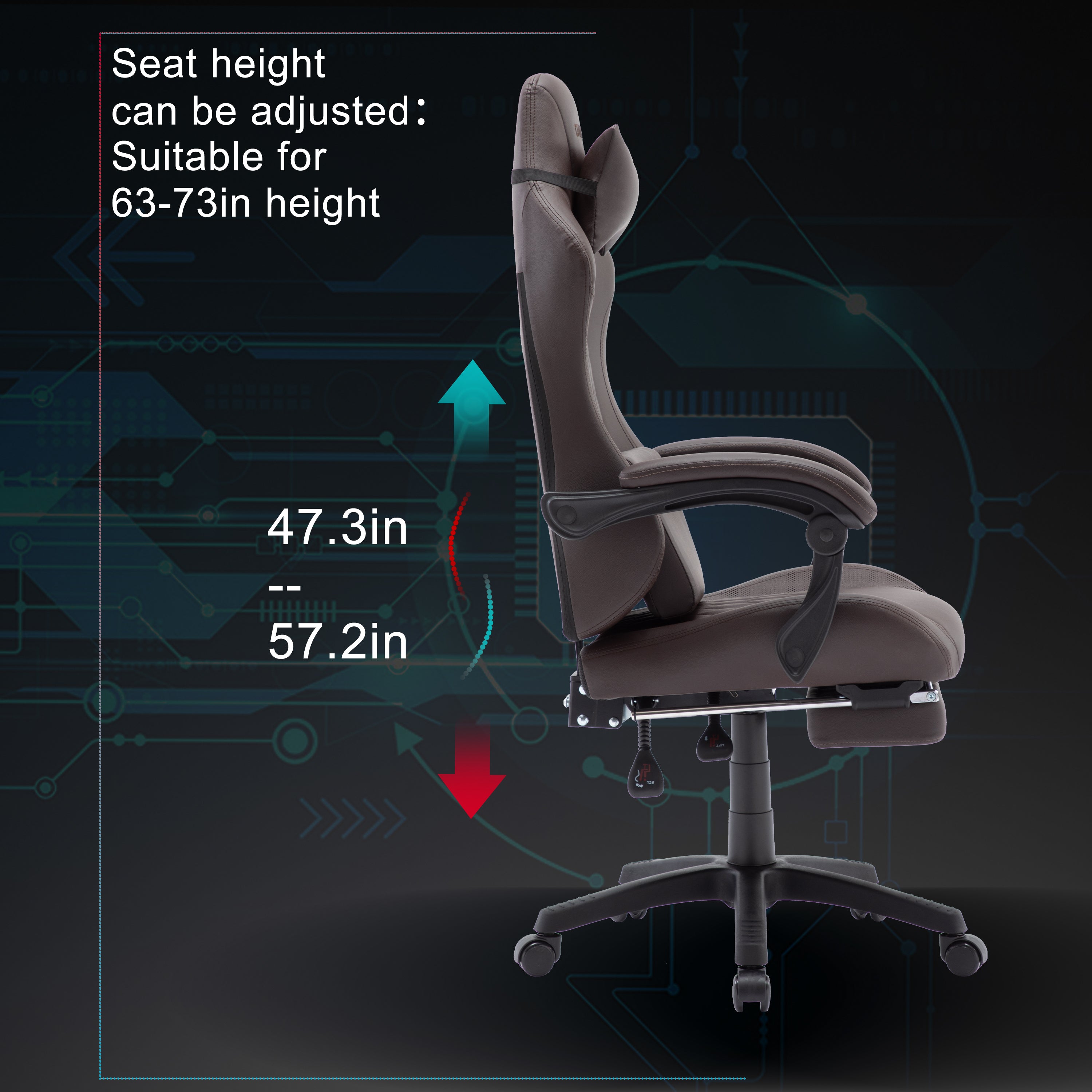 504 Series Gaming  Office Chair with Massage