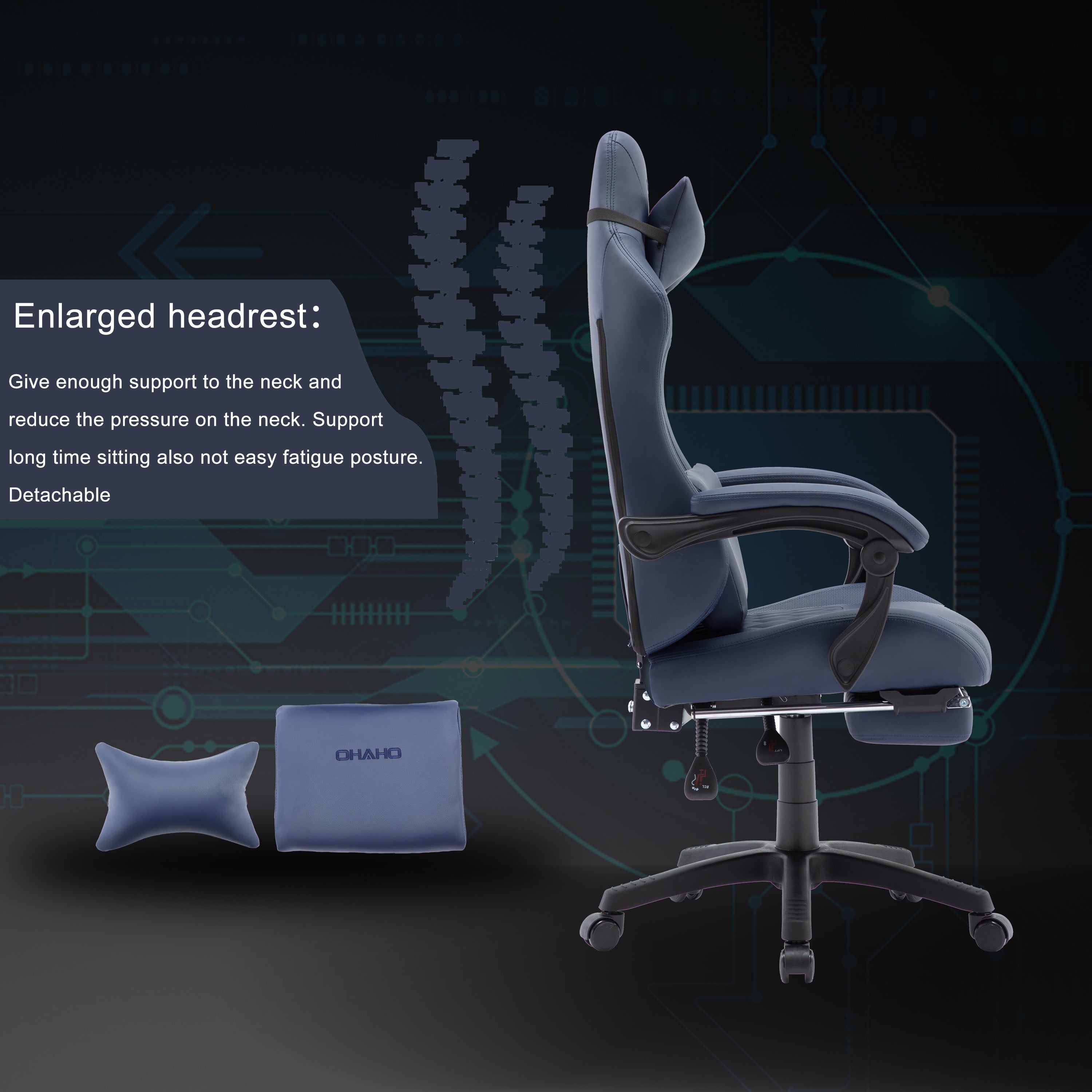 504 Series Gaming  Office Chair with Massage