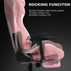501 Series Racing Gaming Chair With Footrest