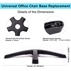 Nylon Gaming Chair Base Replacement